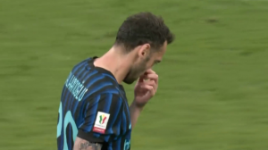 گل اول اینتر به کومو (چالهان اوغلو)