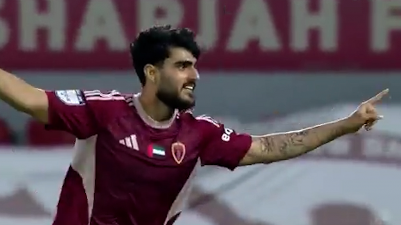 گل دوم الوحده به شارجه (رضا غندی پور)