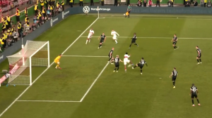 گل دوم اشتوتگارت به فرایبورگ (تیاگو توماس)