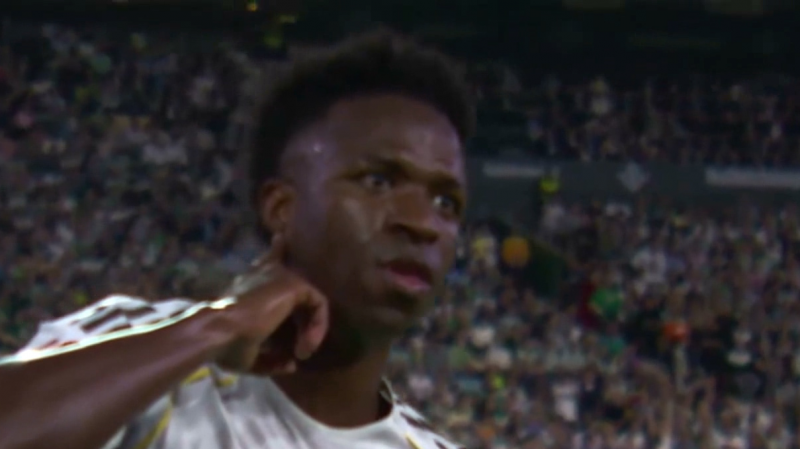 گل اول رئال مادرید به رئال بتیس توسط وینیسیوس