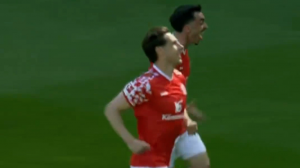 گل اول ماینتس به بایرن مونیخ توسط کهر