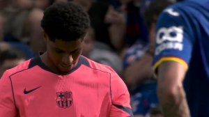 گل دوم بارسلونا به ختافه (رشفورد)