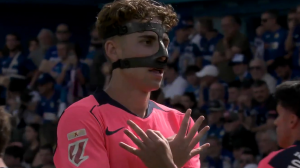 گل اول بارسلونا به ختافه (لوپز)