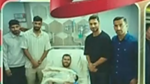 عیادت کاروان تیم ملی از جانباز حسین محمدی