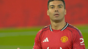 گل اول منچستریونایتد به برنتفورد (کاسمیرو)