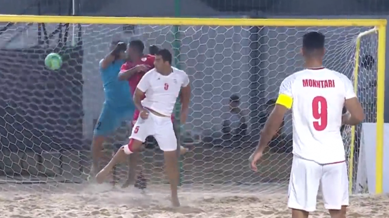 گل اول فوتبال ساحلی عمان به ایران توسط سلیم