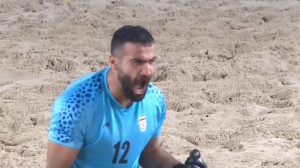 گل اول فوتبال ساحلی ایران به عمان توسط داستان