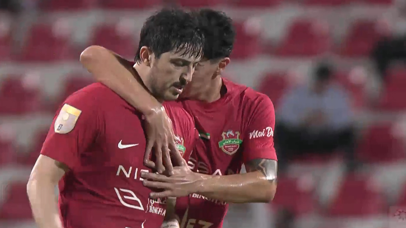 گل سوم شباب الاهلی به خورفکان (سردار آزمون)