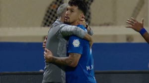 گل دوم الهلال به الحزم ( لئوناردو)