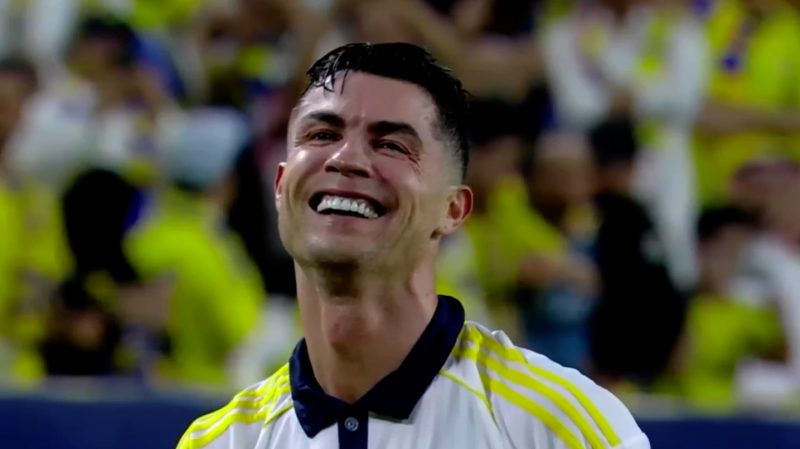دبل رونالدو، گل چهارم النصر به ضمک