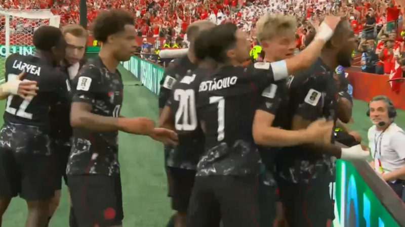 گل اول کانادا به قطر (کاین لارین)