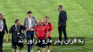 جنجال در بازی لیگ یک بین فرد البرز و سایپا