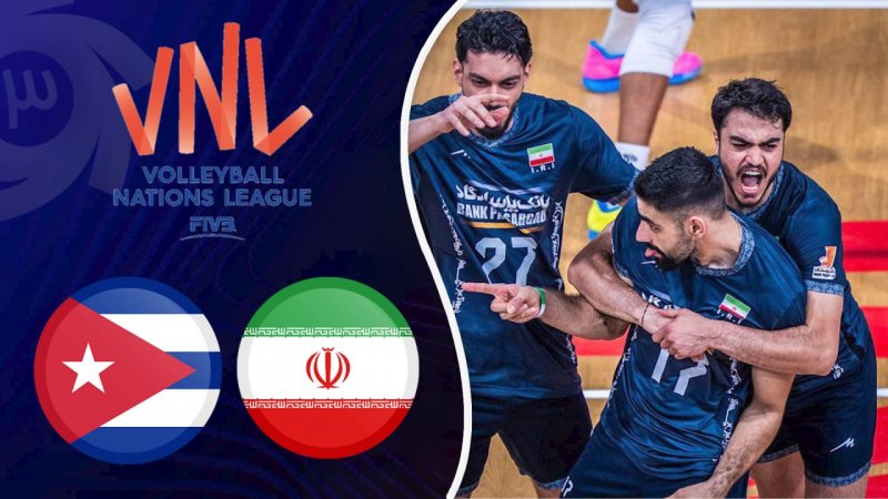 خلاصه والیبال ایران 3 - کوبا 1