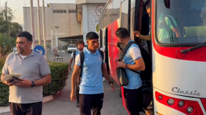 ورود تيم استقلال خوزستان به ورزشگاه دستگردي