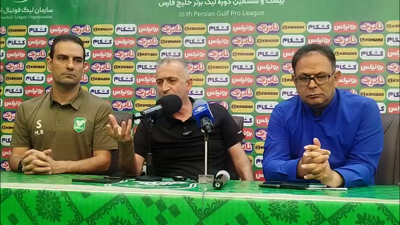 کنفرانس خبری فراز کمالوند قبل از بازی با پیکان