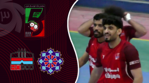 خلاصه فوتسال شهرداری ساوه 2 و فولاد هرمزگان 4