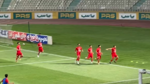 لحظه به ثمر رسیدن گل اول بعثت کرمانشاه توسط امین اسدی