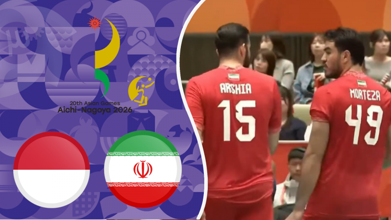 خلاصه والیبال ایران 3 - اندونزی 2