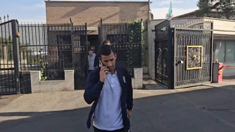 خروج بازیکنان و کادرفنی تیم ملی بدون مصاحبه از فرودگاه