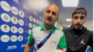 پیام احمدی بعد از پیروزی برابر حریف آمریکایی