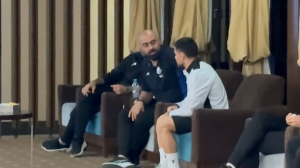 خوش و بش مازیار با شاگرد سابق