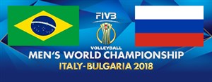 خلاصه والیبال روسیه 2 - برزیل 3 (قهرمانی جهان)