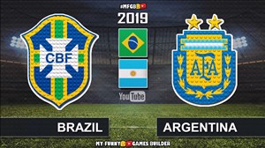 شبیه سازی بازی آرژانتین - برزیل با لگو