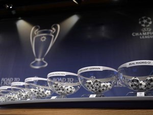 مراسم قرعه کشی لیگ قهرمانان اروپا مرحله 1/8 پایانی